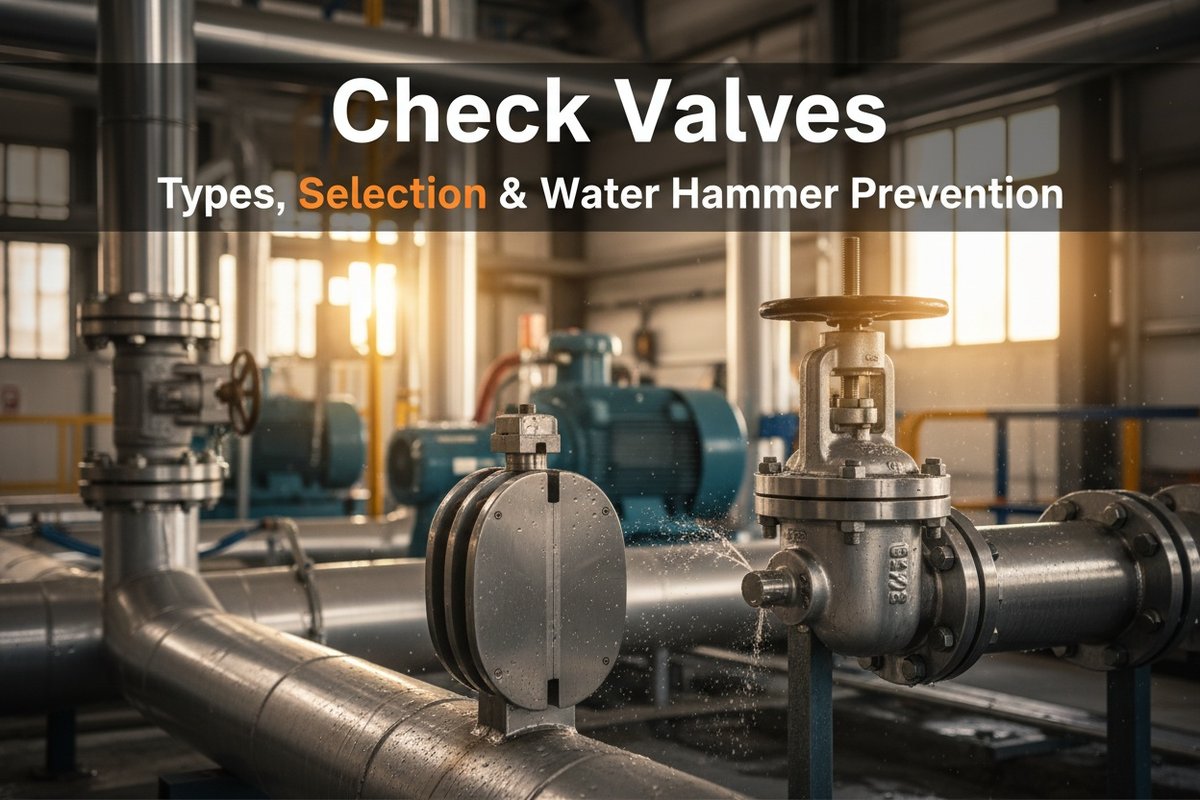 Check Valves: Types, Selection & Water Hammer Prevention
