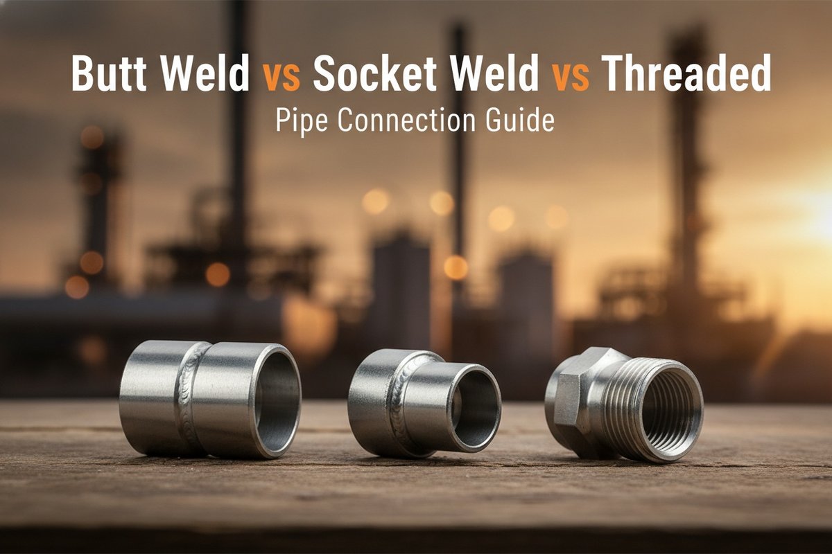 Butt Weld vs Socket Weld vs Threaded: Pipe Connection Guide