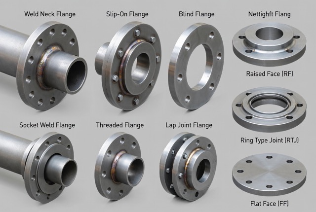 Pipe Flanges: Types, Faces, Pressure Classes & Selection Guide